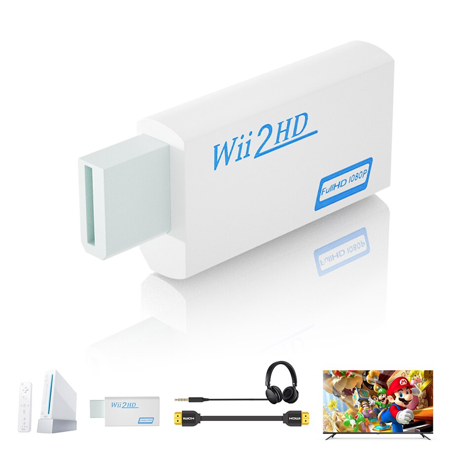 Wii to HDMI , 1080P Ǯ HD ġ, 3,5mm   ..